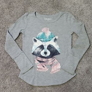 Girl's Cozy Thermal Tee With Thumb holes